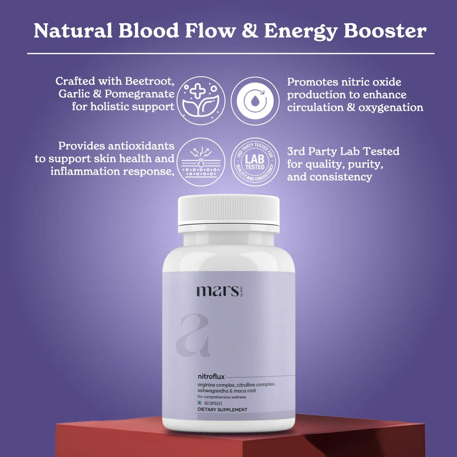 Mars NitroFlux: A Natural Nitric Oxide Booster for Size, Bedroom Game & Circulation