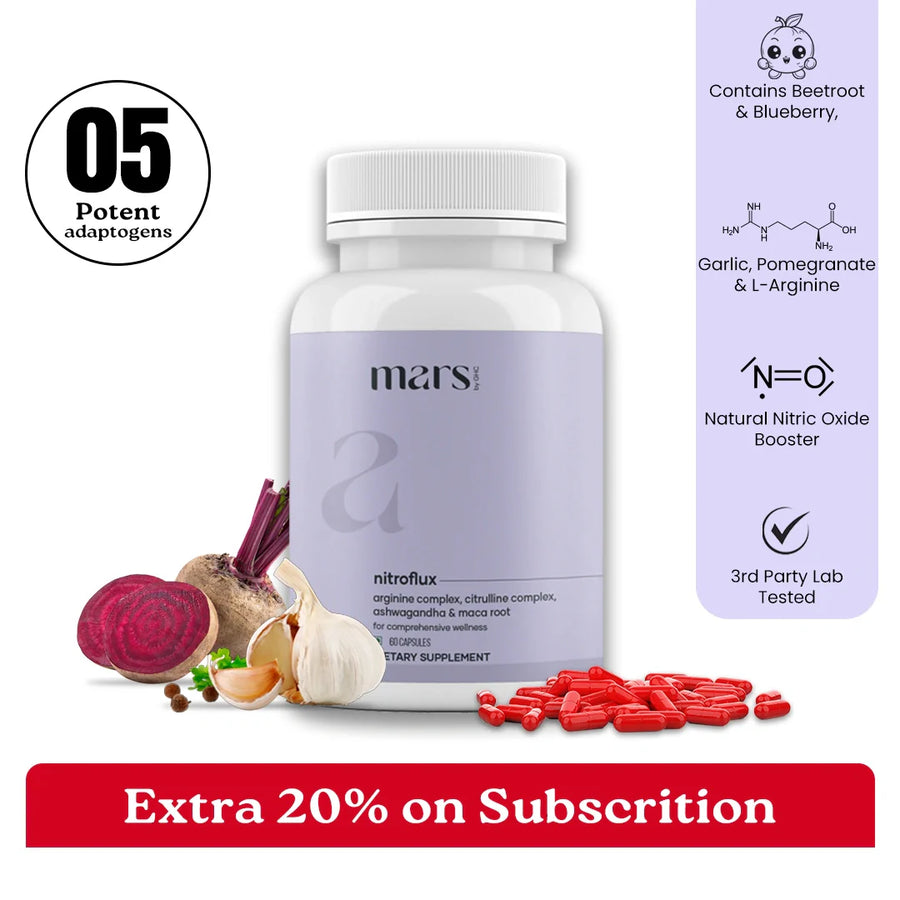 Mars NitroFlux: A Natural Nitric Oxide Booster for Size, Bedroom Game & Circulation