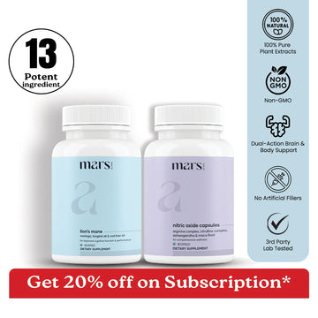 Mars Vitality Max - Natural Lions Mane & Nitric Oxide Capsules