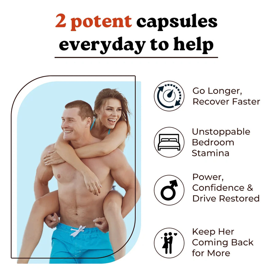 Mars Alizenol: Bedroom Performance & Vitality Support with Moringa, Lion's Mane & Tongkat Ali