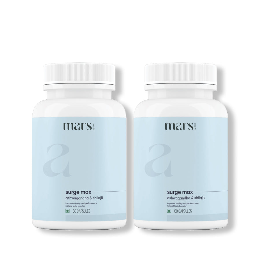 Mars Surge Max Caps: Powered with Ashwagandha & Shilajit For Improved T-Levels, Stamina & Bedroom Game
