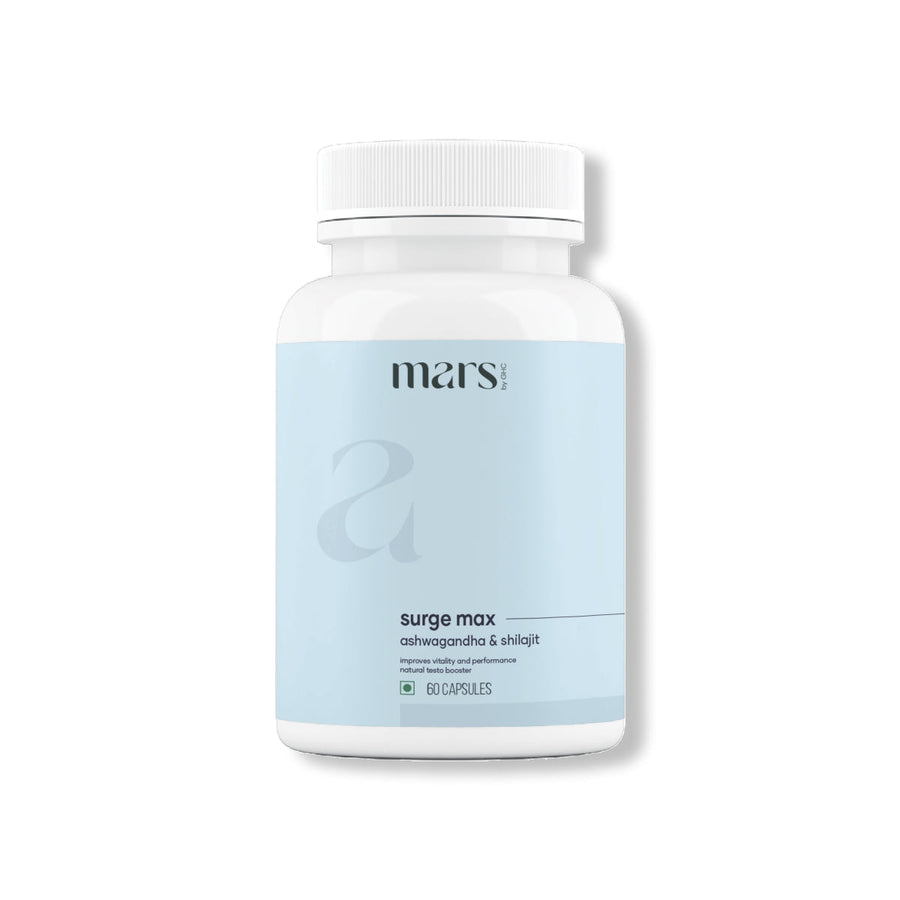 Mars Surge Max Caps: Powered with Ashwagandha & Shilajit For Improved T-Levels, Stamina & Bedroom Game