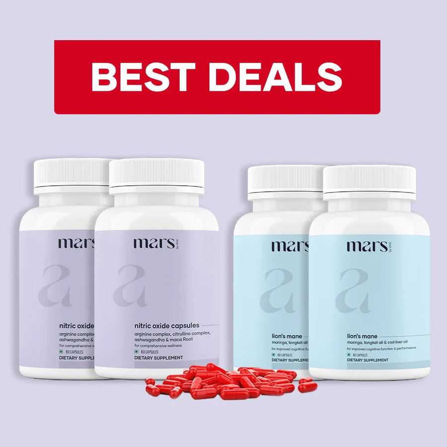 Mars Vitality Max - Natural Lions Mane & Nitric Oxide Capsules