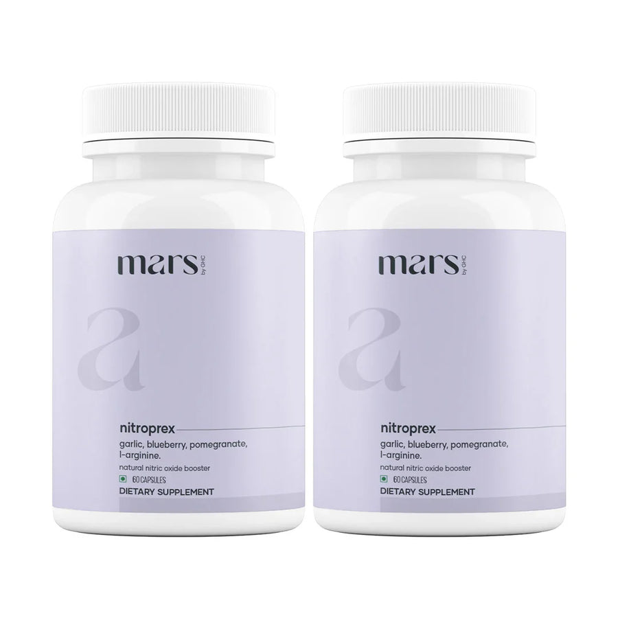 Mars NitroPrex: Natural Nitric Oxide Booster for Supercharge Blood Flow, Stamina & Performance