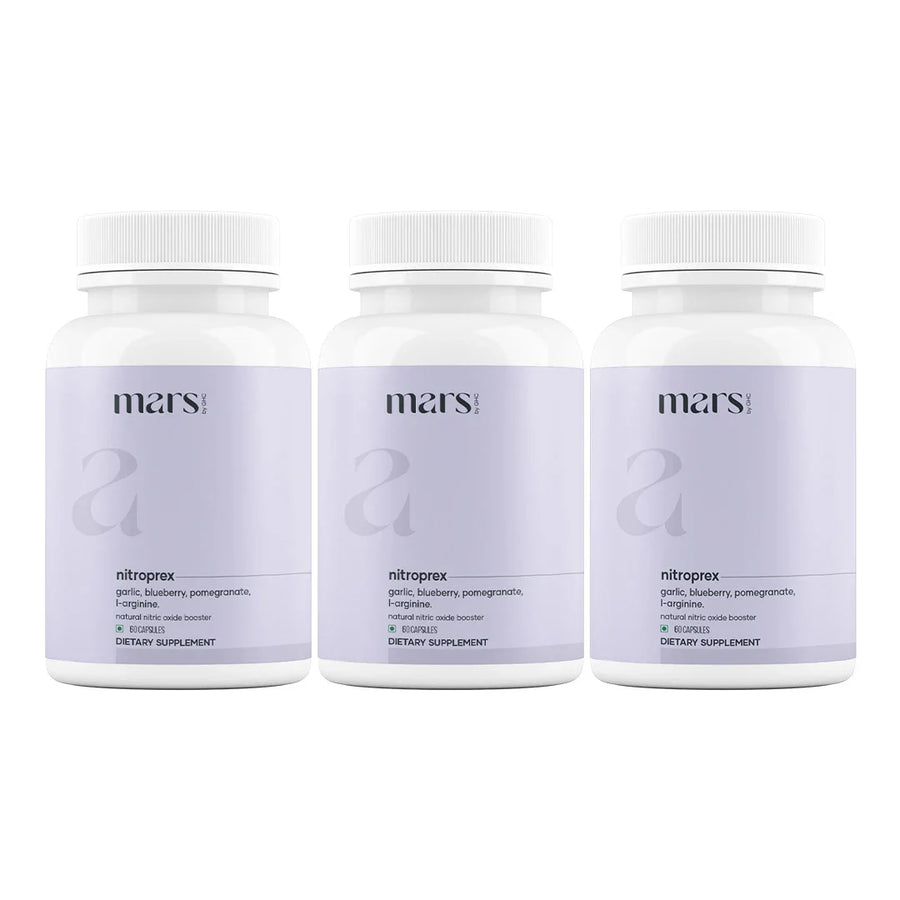 Mars NitroPrex: Natural Nitric Oxide Booster for Supercharge Blood Flow, Stamina & Performance